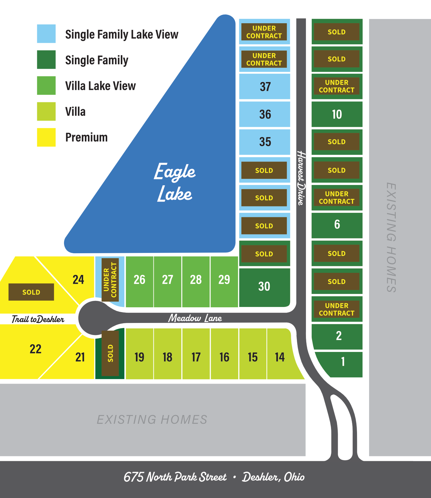 The farm deshler lot map